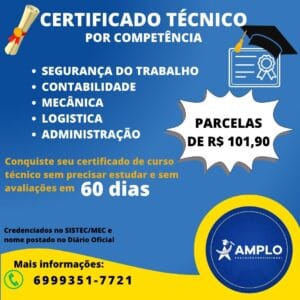 CERTIFICADO TÉCNICO POR COMPETÊNCIA